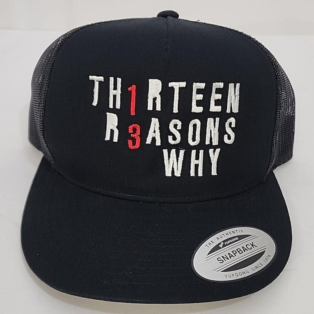 NTOW The Classics Thirteen Reasons Why Crew Trucker Style Hat Netflex TV Series1